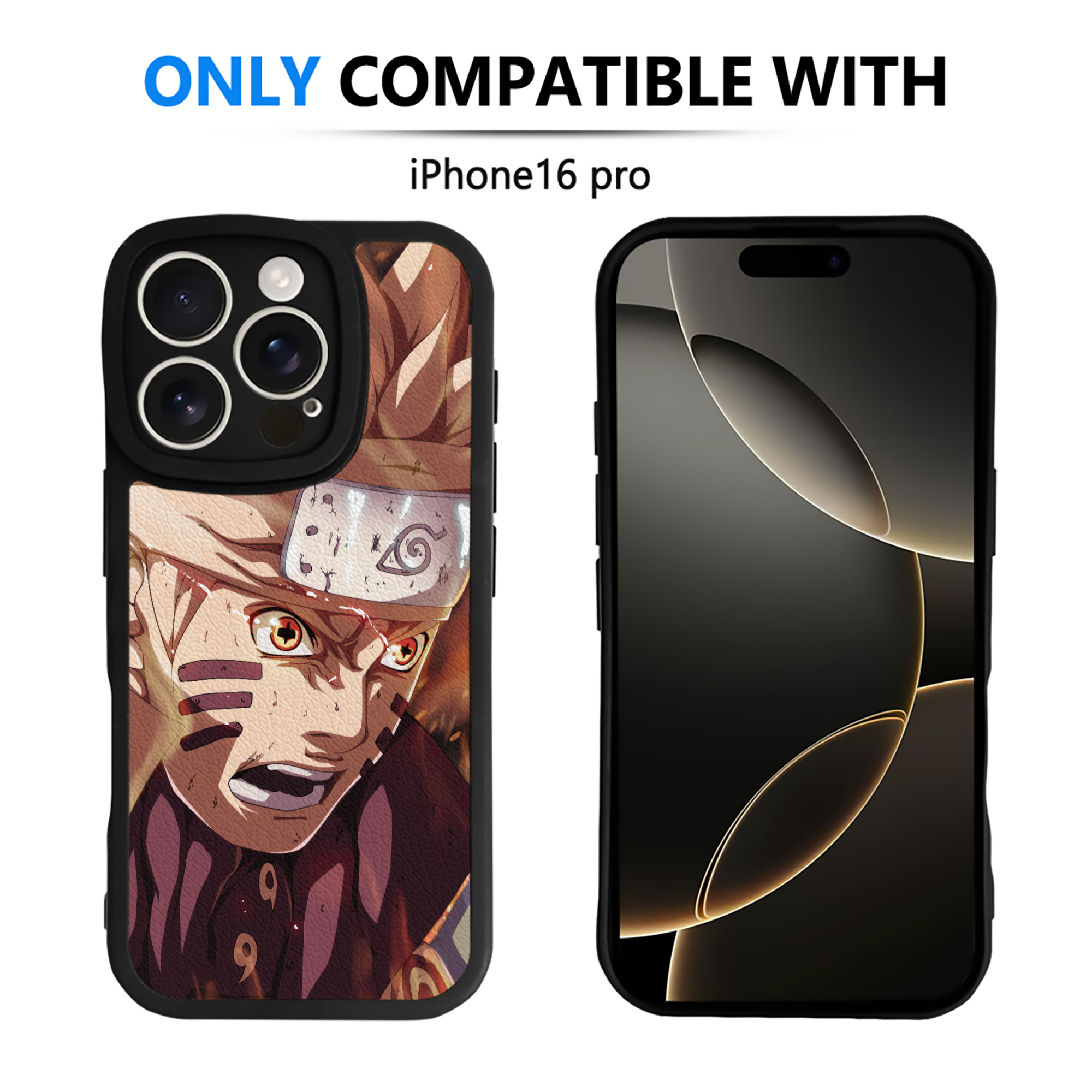（画像用） NARUTO -ナルト- NARUTO -ナルト- 疾風伝 【iPhone 16シリーズ対応】シリコンスマホケース（レザー調） 材質：シリコン